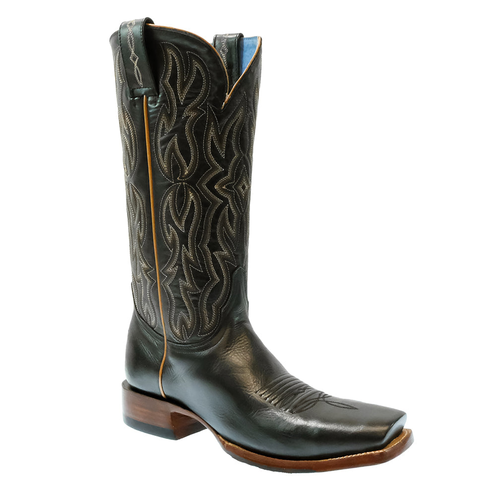South Texas Tack Footwear South Texas Tack Women's Uvalde Black Rancho Cowhide Boots