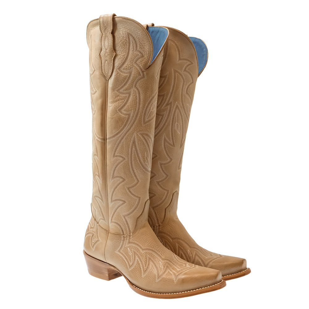 South Texas Tack Footwear South Texas Tack Women's Vintage Cream Cowhide Boots