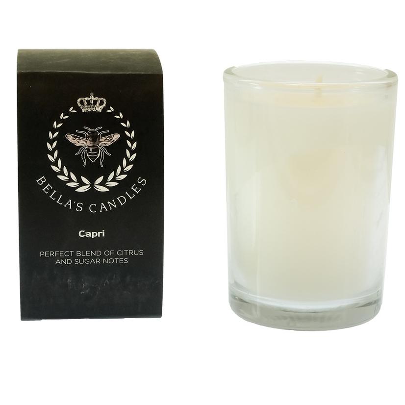 South Texas Tack Home Decor 9oz / White Bella's Candles Scent - Capri