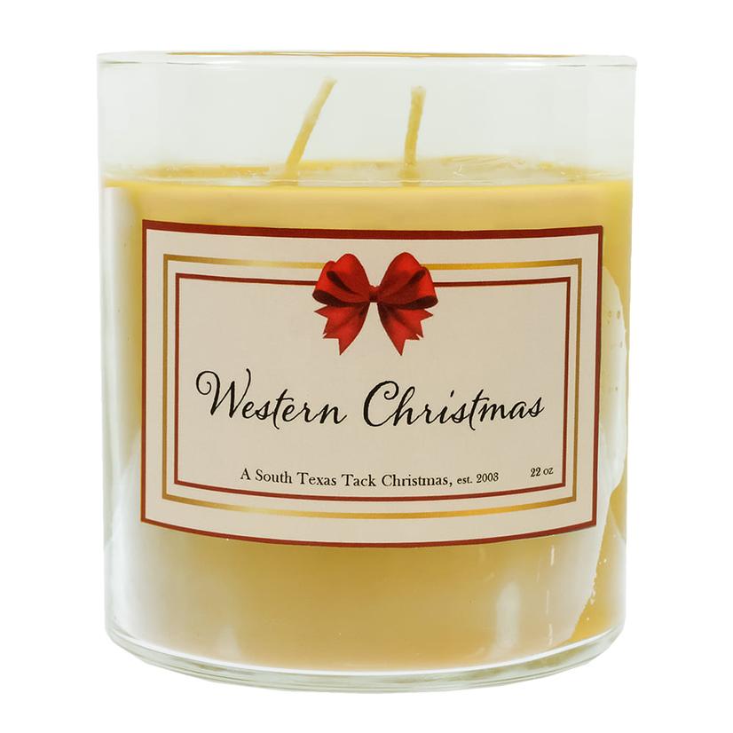 South Texas Tack Home Decor Christmas / 22oz South Texas Tack Western Christmas Candle 22oz