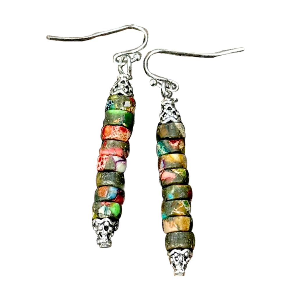 South Texas Tack Jewelry 1.5 Handmade 6mm Gemstone Earrings