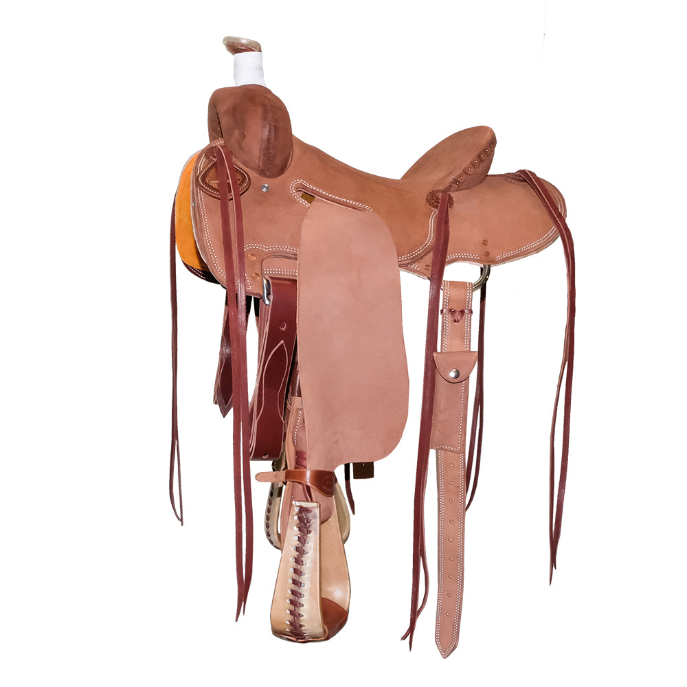 South Texas Tack Saddles South Texas Tack Chocolate Strip Down Ranch Roping Saddle with In-seat Rigging