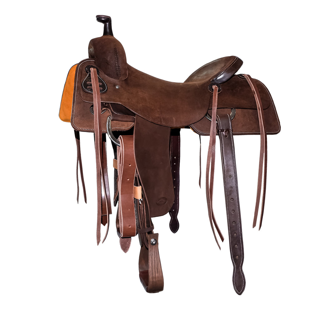 South Texas Tack Saddles South Texas Tack Full Chocolate Rough Out Ranch Cutting Saddle