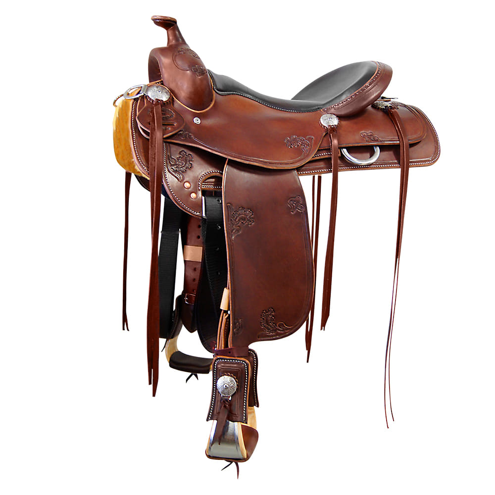 South Texas Tack Saddles South Texas Tack Full Slick Out Trail Saddle