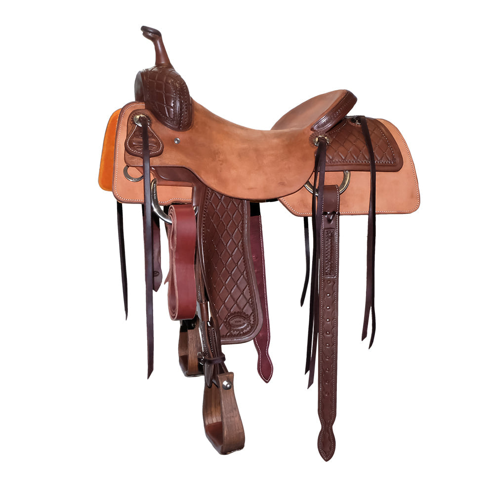 South Texas Tack Saddles South Texas Tack Half Diamond Tool Half Rough Out Cutting Saddle