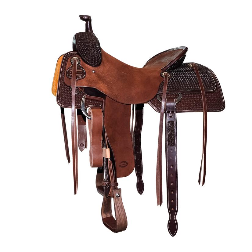 South Texas Tack Saddles South Texas Tack  Half Walnut Rough Out Half Windmill Tool Ranch Cutter Saddle