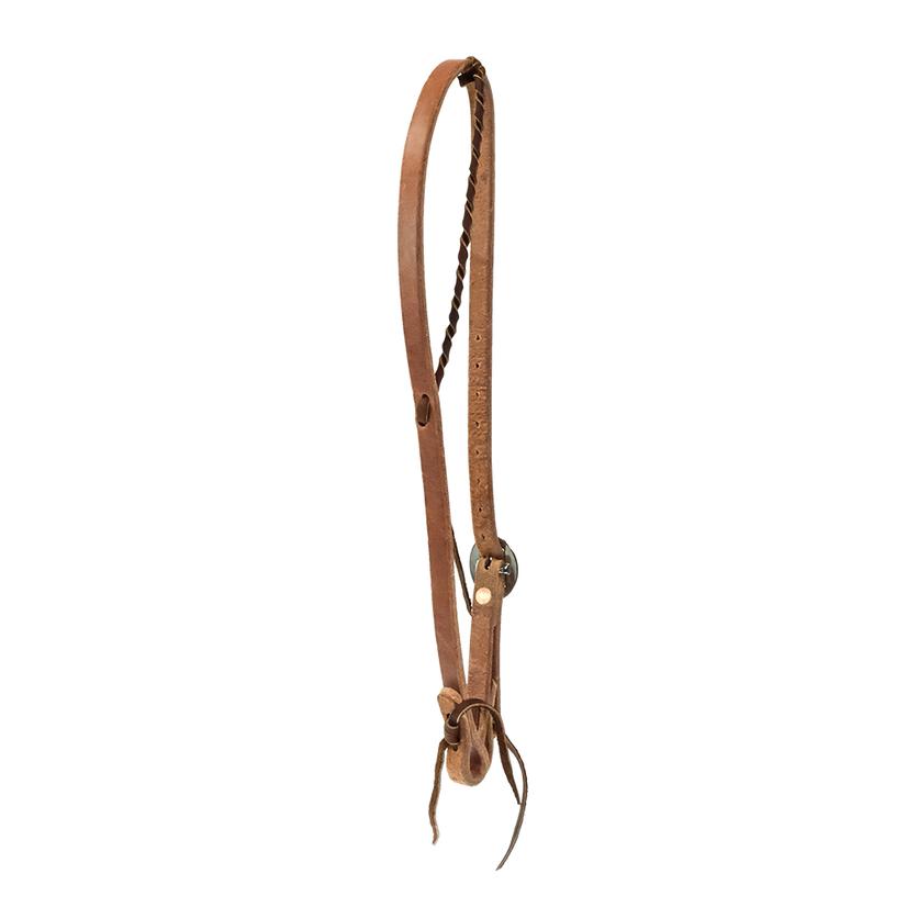 South Texas Tack STT Saddle Shop 5/8" Premium Harness Leather Latigo Ear Twist Headstall