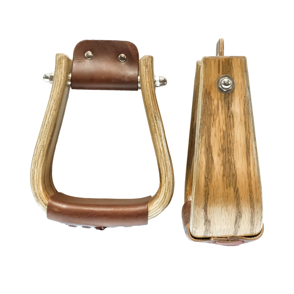 South Texas Tack Tack 3" South Texas Tack 3"Brown Wooden Stirrups