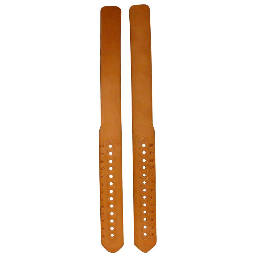 South Texas Tack Tack 3 STT Saddle Shop Chestnut Stirrup Leathers - 3" and 2.5"