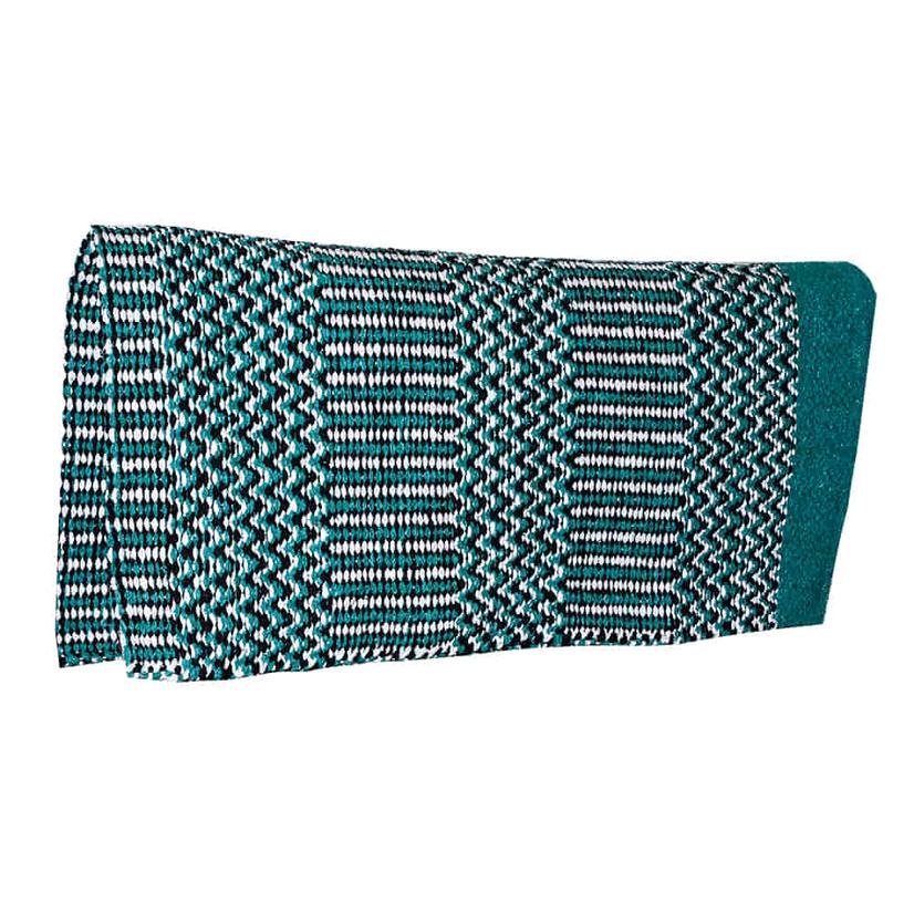 South Texas Tack Tack 32"X64" / Teal/Black/Cream South Texas Tack Teal, Black and Cream Double Weave Acrylic Saddle Blanket