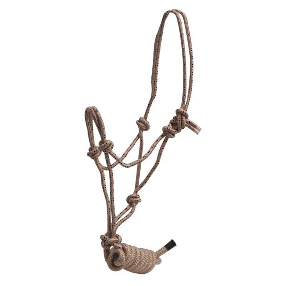 South Texas Tack Tack Brown Tan / STANDARD Rope Halter w/ Lead
