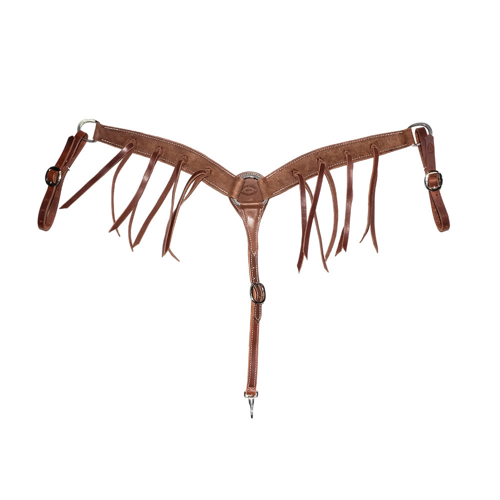South Texas Tack Tack Chocolate Chocolate / 2.25 South Texas Tack 2.25" Breast Collar with Strings