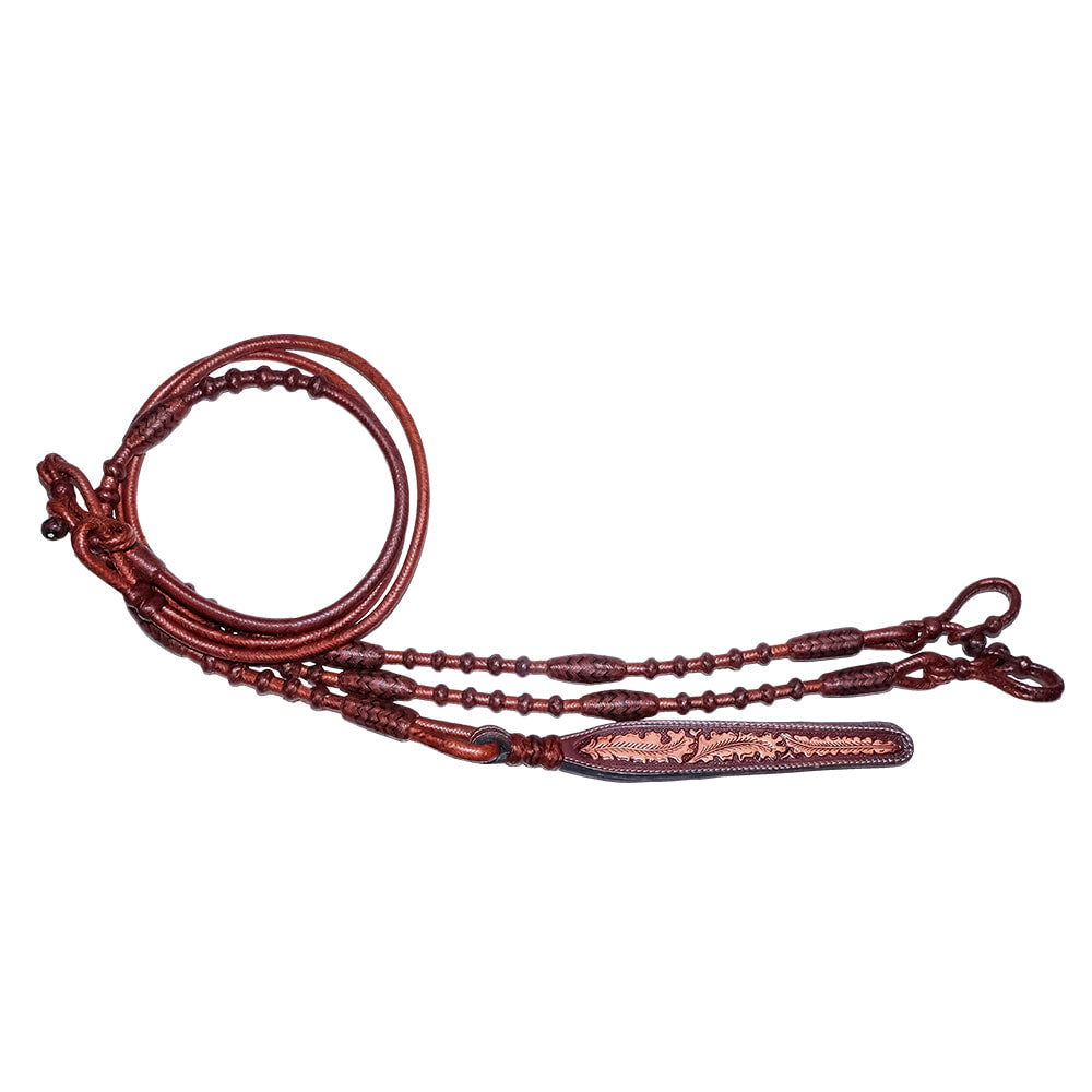 South Texas Tack Tack GM / 110 / Caramel South Texas Tack Rawhide Romal Reins 30 Plait GM Pattern Caramel
