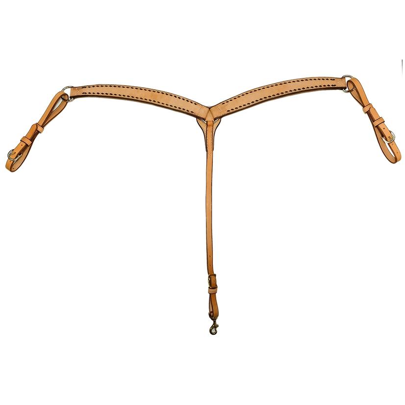 South Texas Tack Tack Latigo / 1 3/4" South Texas Tack Rough Out 1 3/4" Buckstitch Breast Collar