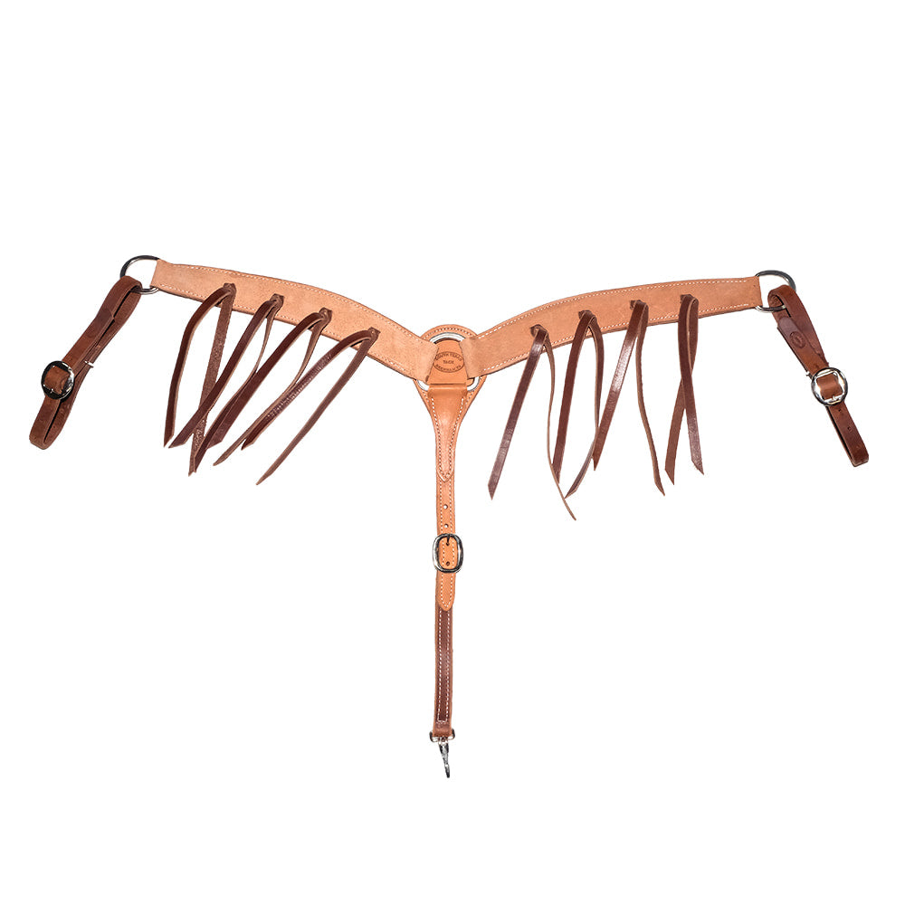 South Texas Tack Tack Natural Chocolate / 2.25 South Texas Tack 2.25" Breast Collar with Strings