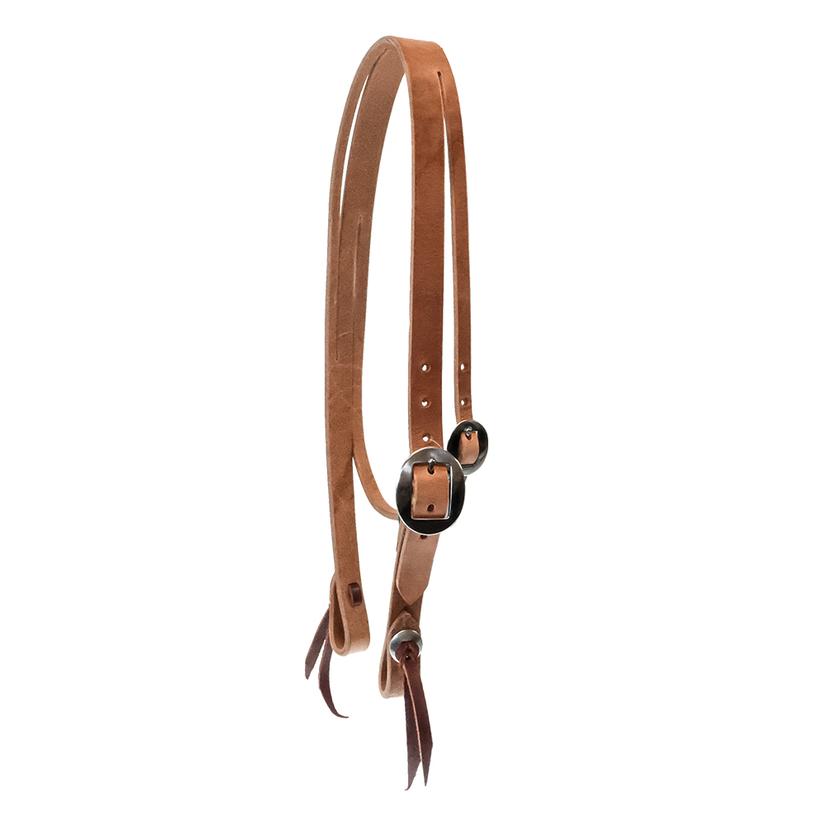 South Texas Tack Tack Natural South Texas Tack 1" Split Ear Headstall with Throat Latch