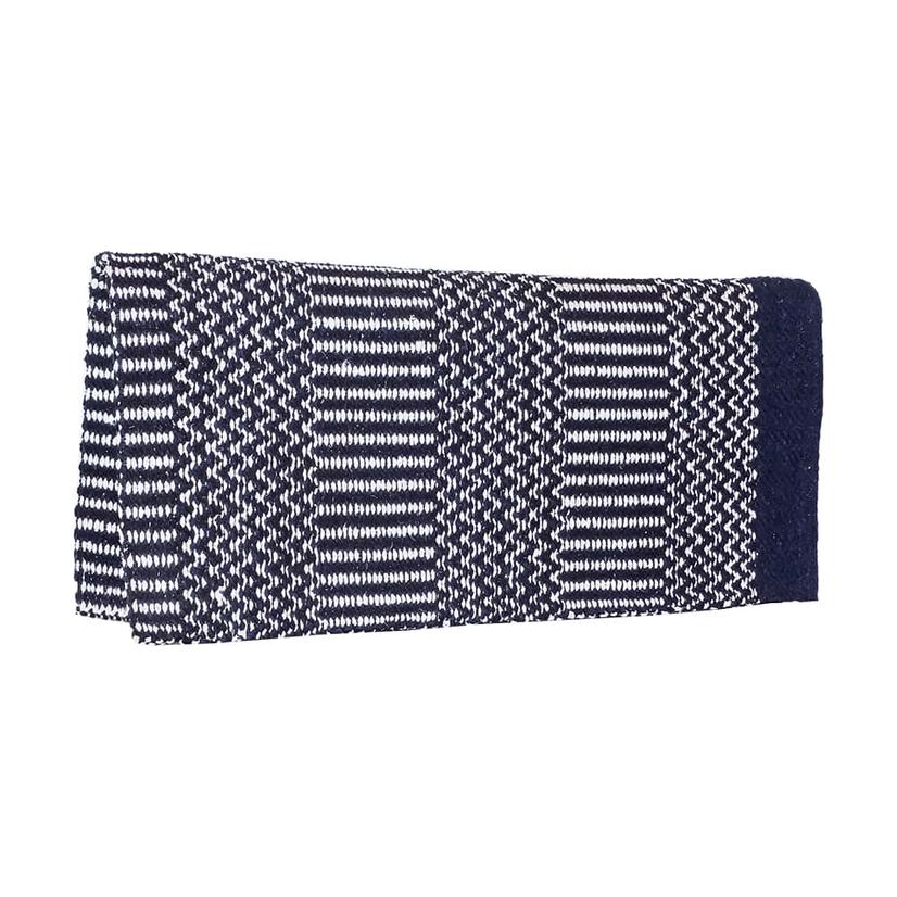 South Texas Tack Tack Navy/Black/Cream / 32"X64" South Texas Tack Navy, Black and Cream Double Weave Acrylic Saddle Blanket