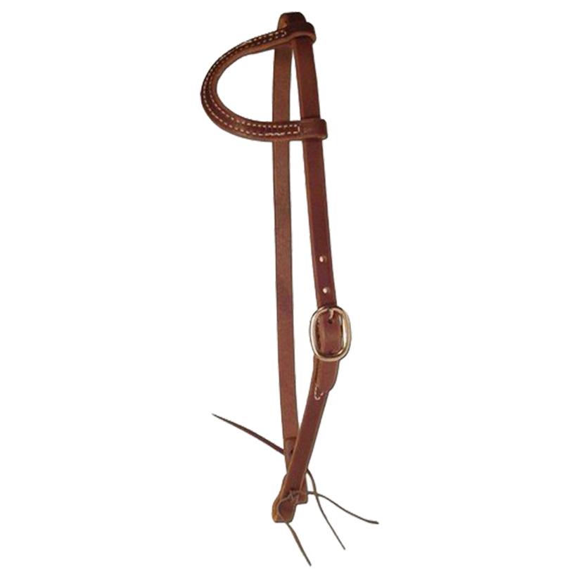 South Texas Tack Tack Oiled Ranch Brand Slide Ear Headstall