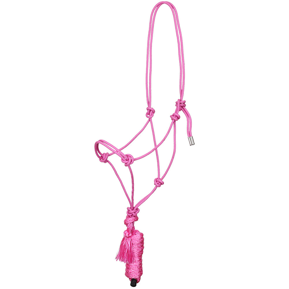 South Texas Tack Tack Pink / Standard Rope Halter w/ Lead Metal Tip Solid