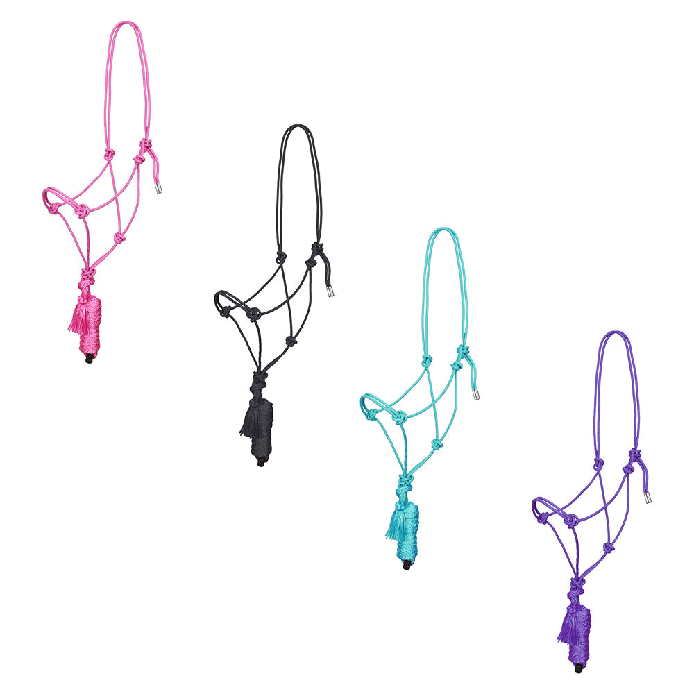 South Texas Tack Tack Rope Halter w/ Lead Metal Tip Solid