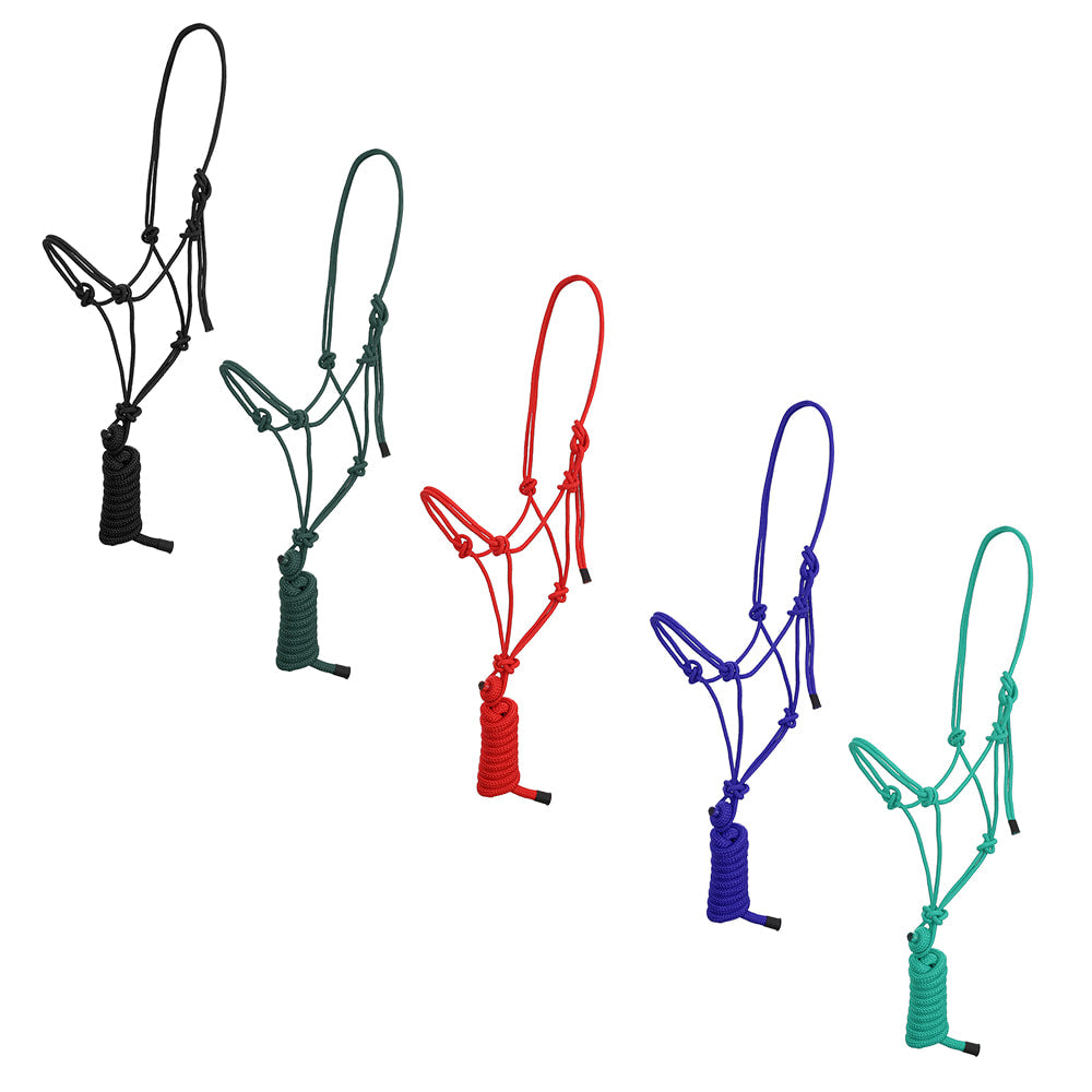 South Texas Tack Tack Rope Halter w/ Lead Solid