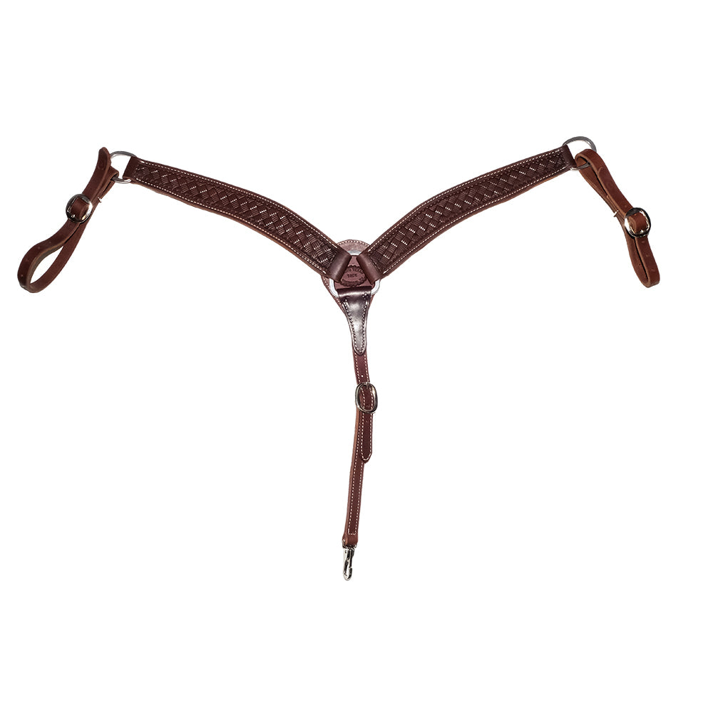 South Texas Tack Tack South Texas Tack 2.25" Chocolate Big Weave Tool Breast Collar