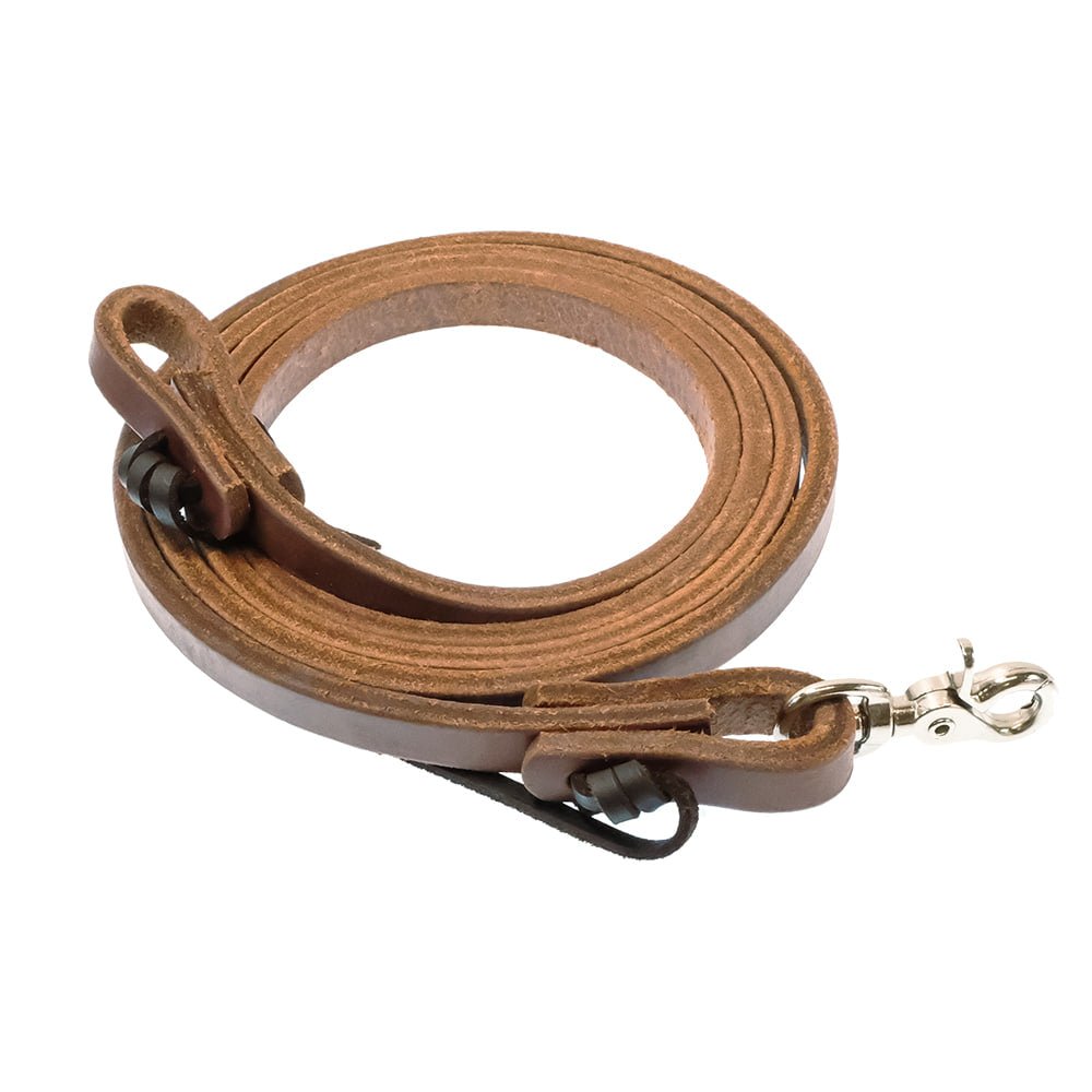South Texas Tack Tack South Texas Tack 5/8" Premium Harness Leather Roping Rein with Snap