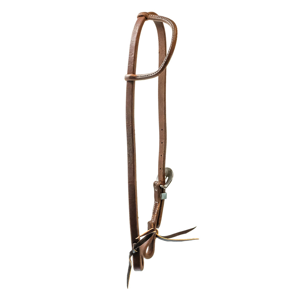 South Texas Tack Tack South Texas Tack 5/8" Slide Ear Single Floral Buckle Oiled Headstall