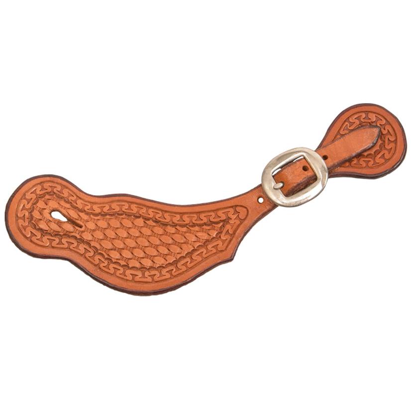 South Texas Tack Tack South Texas Tack Basket Weave Carlos Border Spur Strap