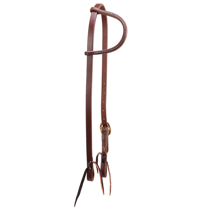 South Texas Tack Tack South Texas Tack  Bridle with FG Aluminum Medium Port Short Cheek Engraved Bit