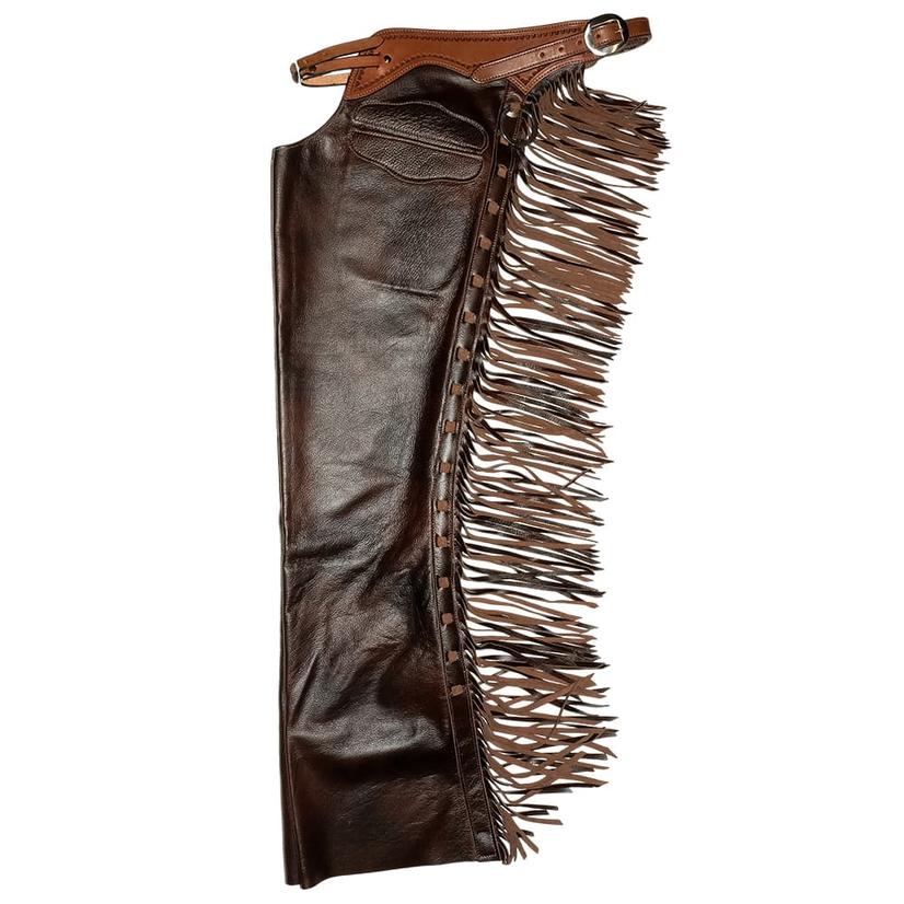 South Texas Tack Tack South Texas Tack Exclusive Shell Border Buckle Front Versatility Slickout Chaps with Pocket