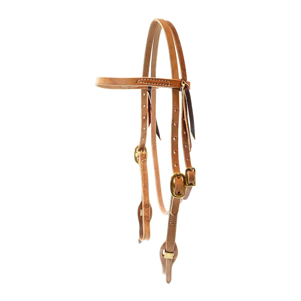 South Texas Tack Tack South Texas Tack Hermann Oak Double Buckle Headstall