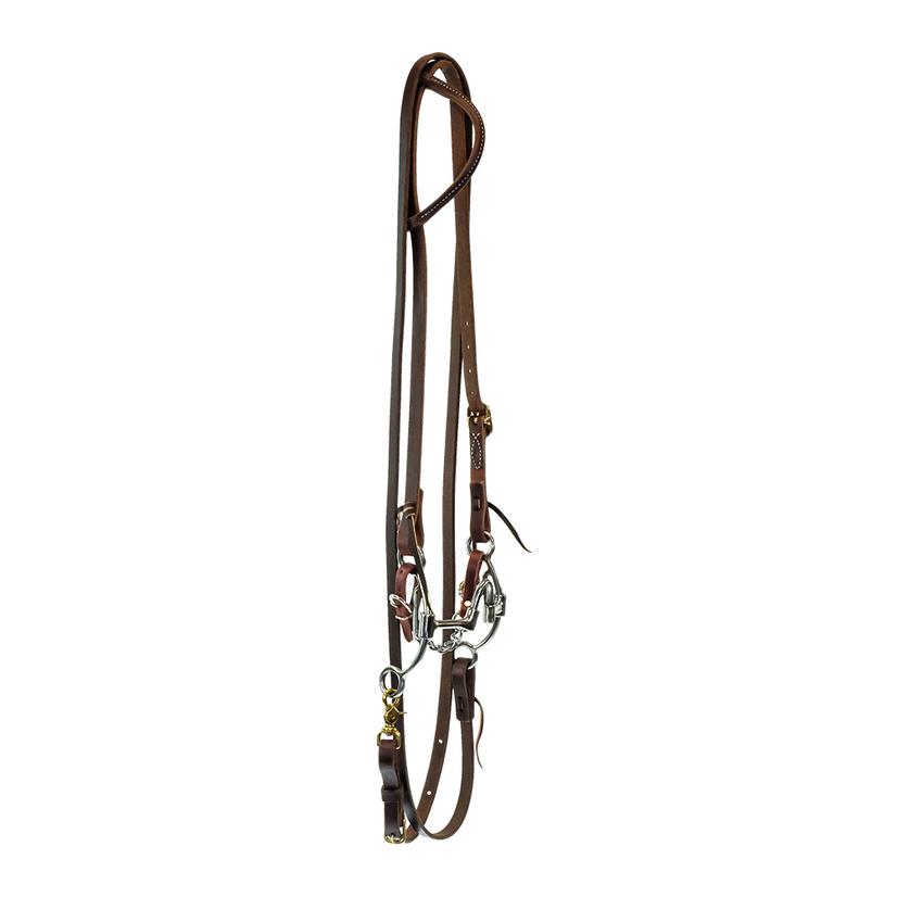 South Texas Tack Tack South Texas Tack Roping Rein Slide Ear Bridle Set with STT "A" Port Hinged Correction Bit