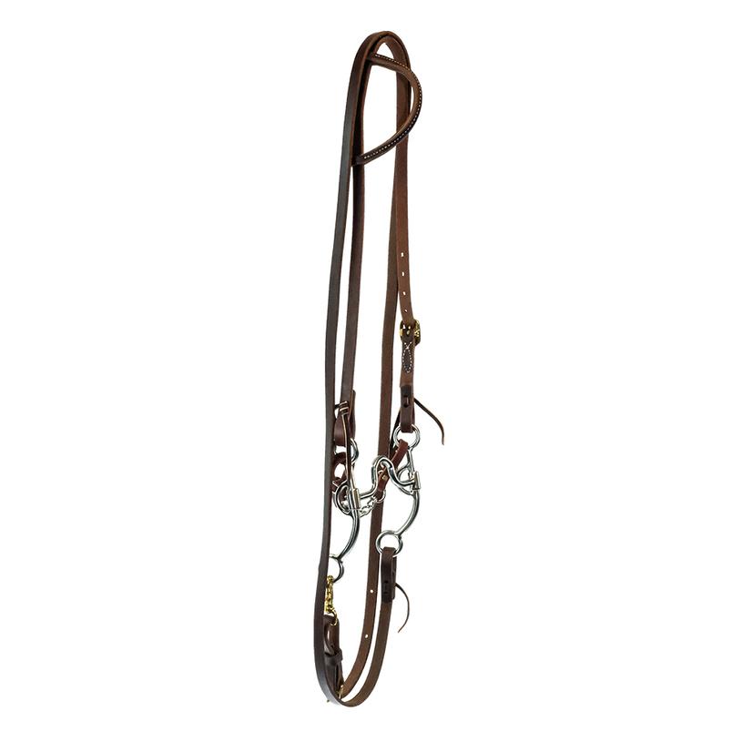 South Texas Tack Tack South Texas Tack Roping Rein Slide Ear Bridle Set with STT Square Port Bit