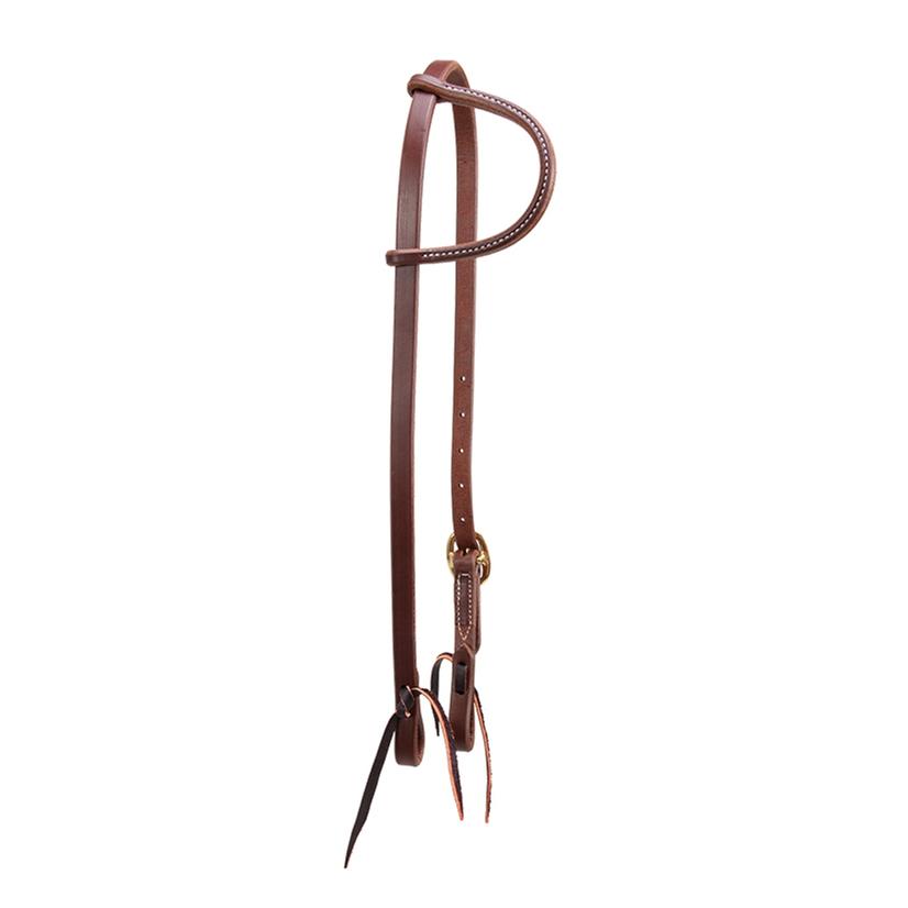 South Texas Tack Tack South Texas Tack Single Buckle Slide Ear Heavy Oiled Headstall 5/8"