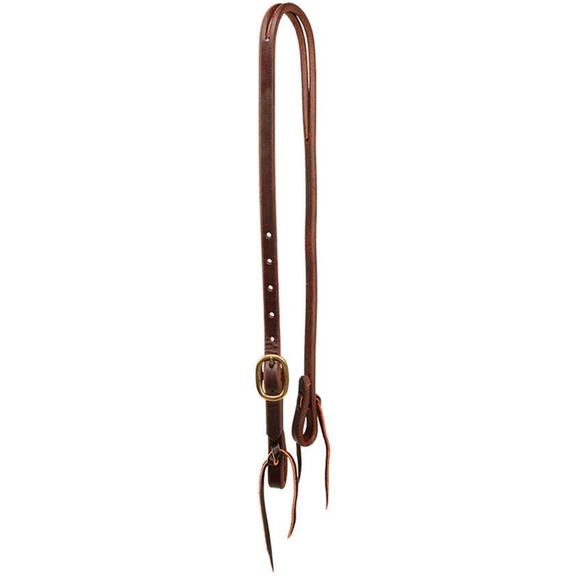South Texas Tack Tack South Texas Tack  Slit Ear Headstall Oiled Leather 5/8"