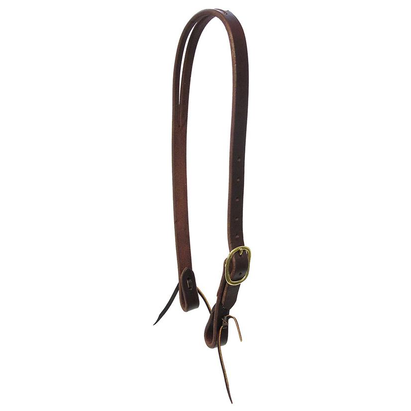 South Texas Tack Tack South Texas Tack  Slit Ear Oiled Headstall 1"