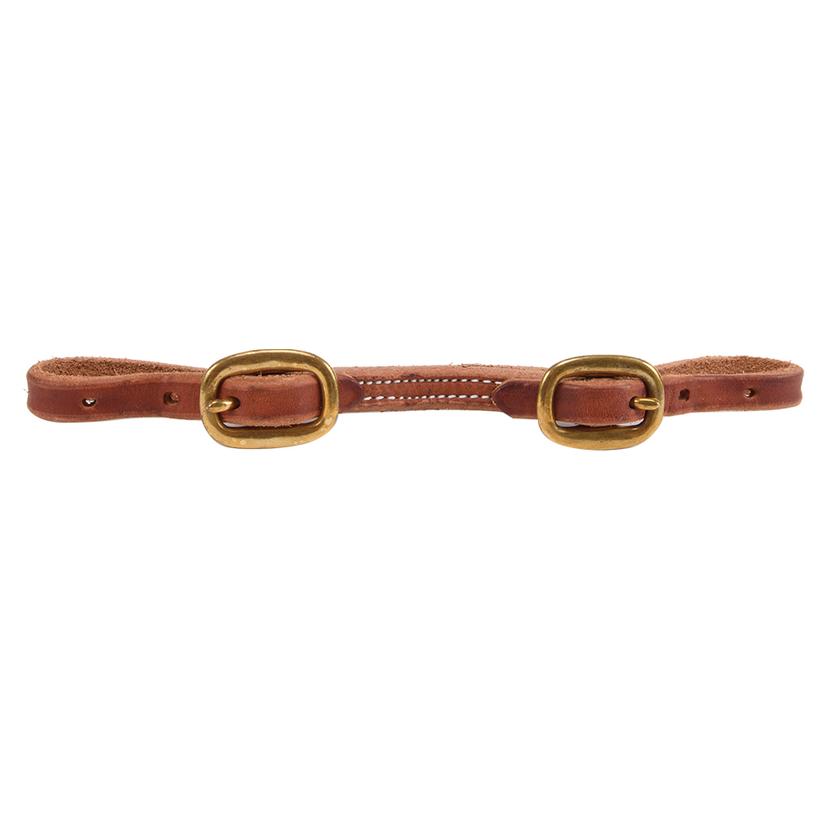 South Texas Tack Tack South Texas Tack Stitched Leather Curb Strap