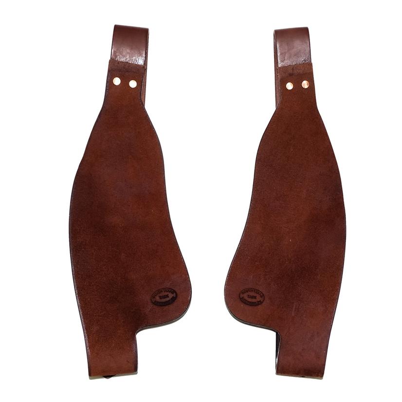 South Texas Tack Tack STT Saddle Shop Oiled Chestnut Cutter Chestnut Fenders in Roughout or Slickout 19" or 15"