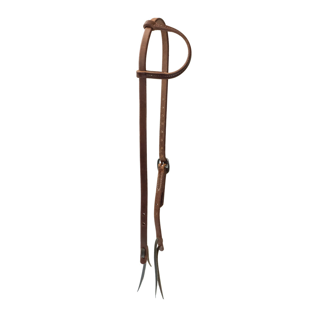 South Texas Tack Tack STT Slide Ear Headstall Hermann Oak Harness Leather 5/8"