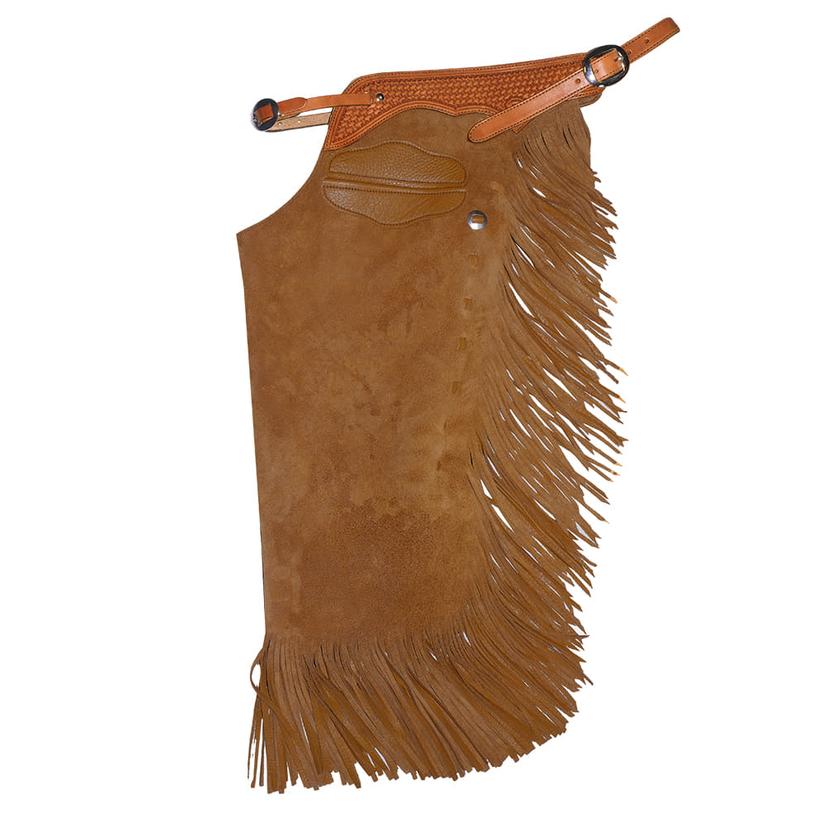 South Texas Tack Tack Whiskey / M South Texas Tack Step-In Roughout Chinks with Basketweave Waist and Pocket