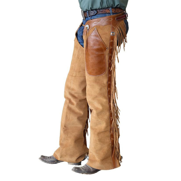 Exclusive Cowboy Work Chaps with Buckle Closure and Slickout
