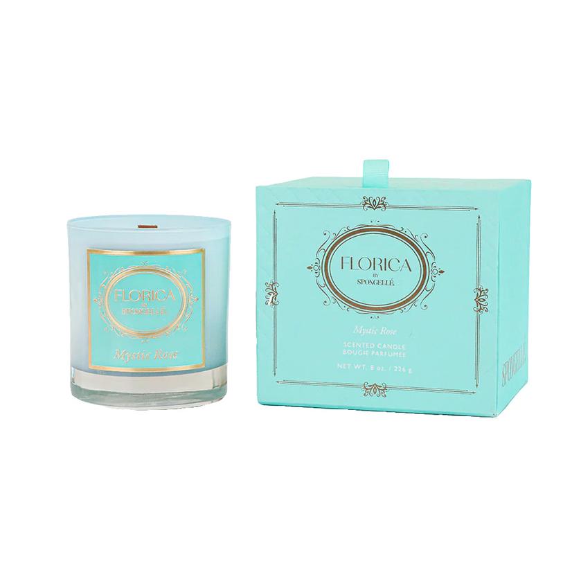 Spongelle Home Decor 8oz / Turquoise Spongelle Mystic Rose Florica Collection Floret Hand Poured Candle