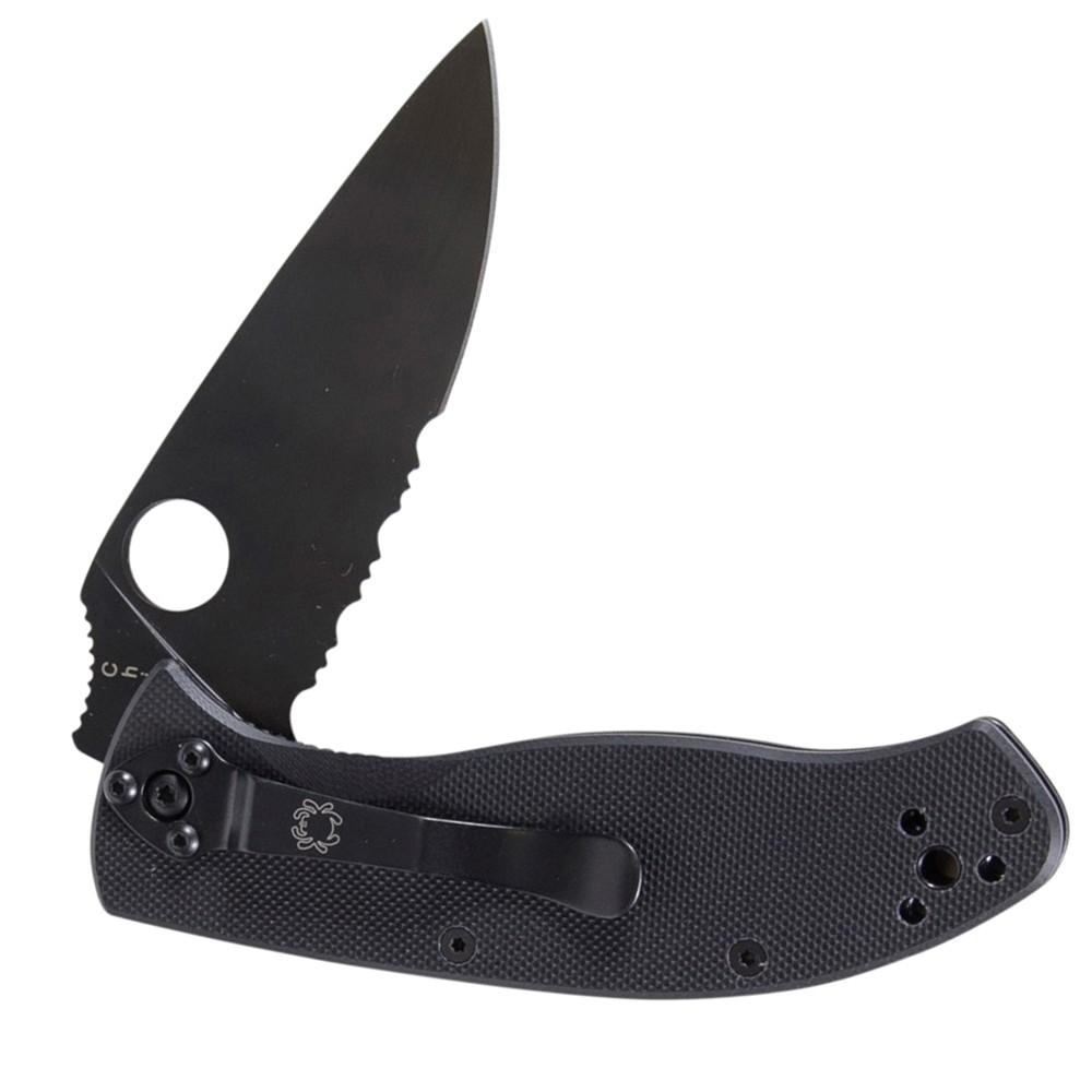 SPYDERCO Knives Spyderco Tenacious G-10 Nonreflective Combination Edge Knife