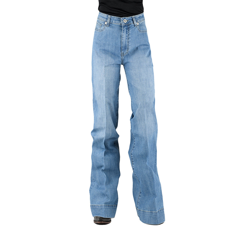 Stetson Apparel & Boots Apparel Stetson Apparel & Boots 751 Wide Leg Light Wash High Rise Women's Jeans