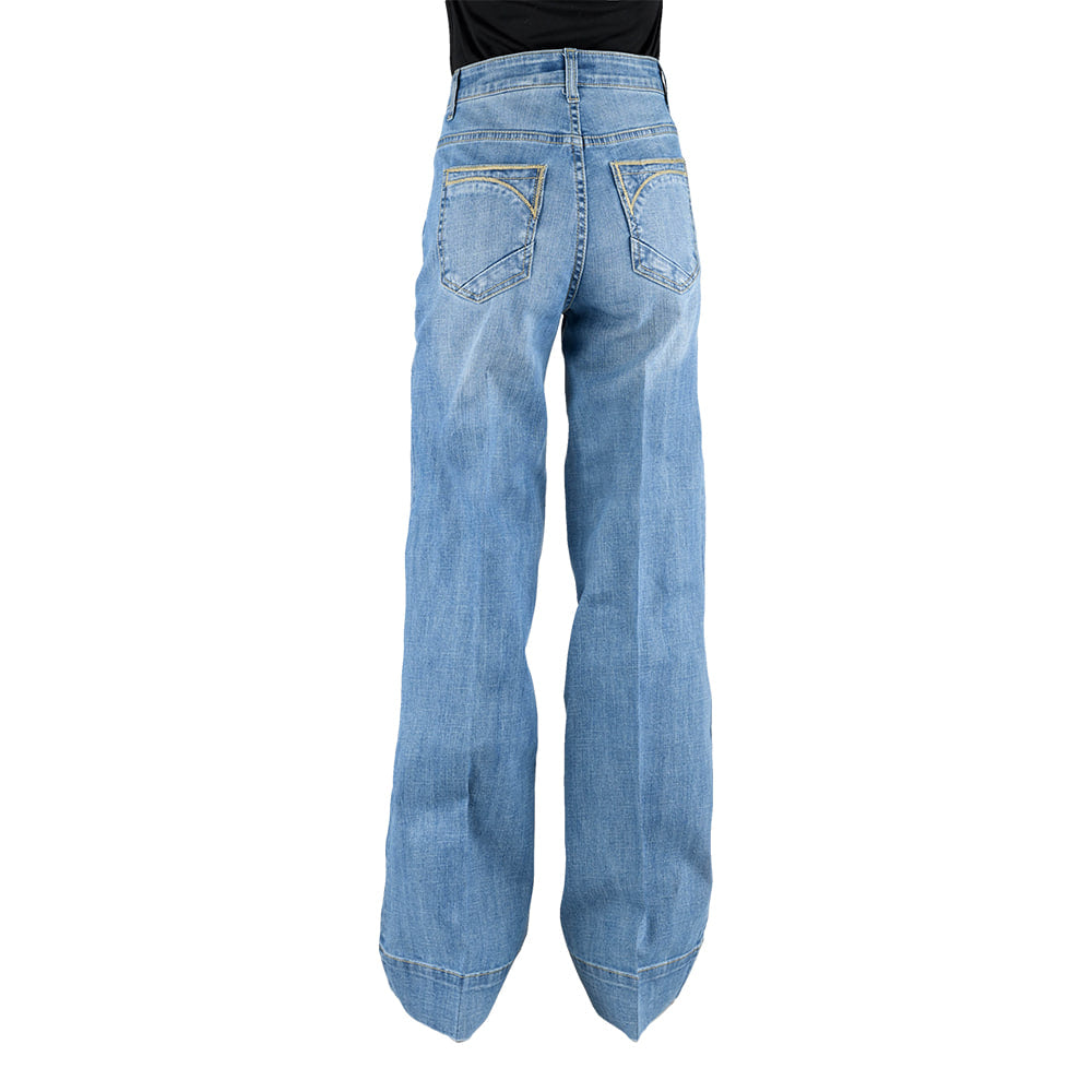 Stetson Apparel & Boots Apparel Stetson Apparel & Boots 751 Wide Leg Light Wash High Rise Women's Jeans
