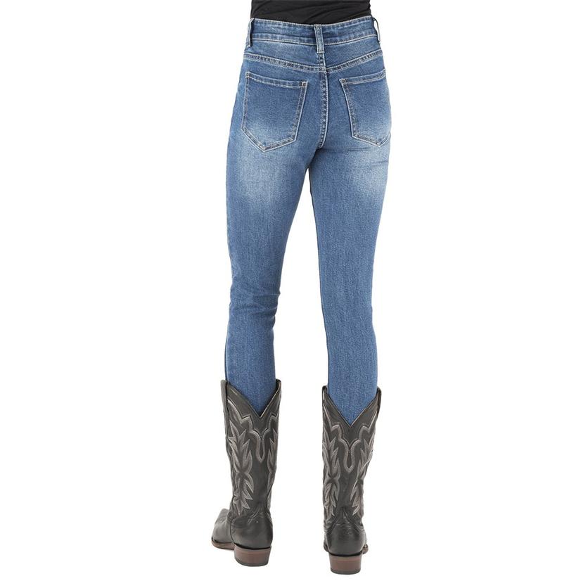 Stetson Apparel & Boots Apparel Stetson Apparel & Boots High Waist Plain Pocket Women's Skinny Jeans