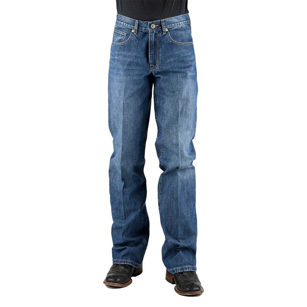 Stetson Apparel & Boots Apparel Stetson Apparel & Boots Medium Wash 1312 Modern Fit Relaxed Bootcut Men's Jean