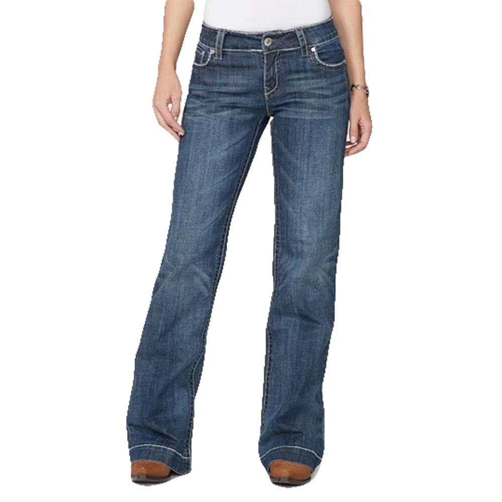 Stetson Apparel & Boots Apparel Stetson Apparel & Boots Women's  Arrow Stitch Pocket Aztec Trouser Jean