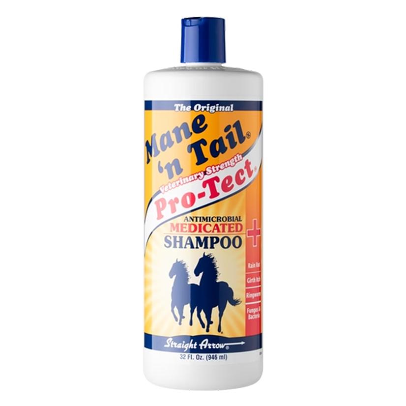 Straight Arrow Supplies 32oz Mane 'n Tail Pro-Tect Antimicrobial Medicated Shampoo 32oz